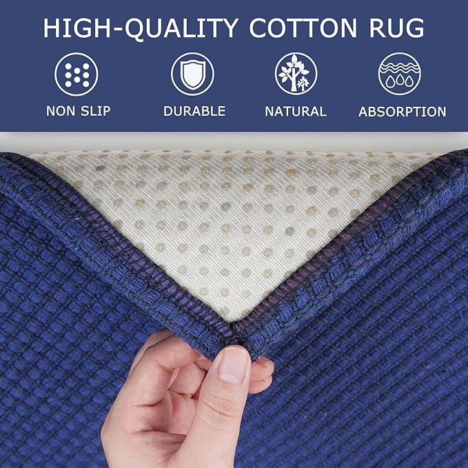 KOZYFLY Washable Area Rug 6x9 ft Rubber Backed Non Slip Rugs - Image 6