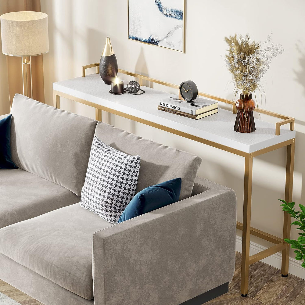 Tribesigns 70.9 inch Extra Long Sofa Table, Narrow Console Table Behind Couch...