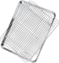 P&P CHEF 17.5 Inch Baking Sheet and Rack Set, Stainless Steel Cookie Sheets by PPCHEF