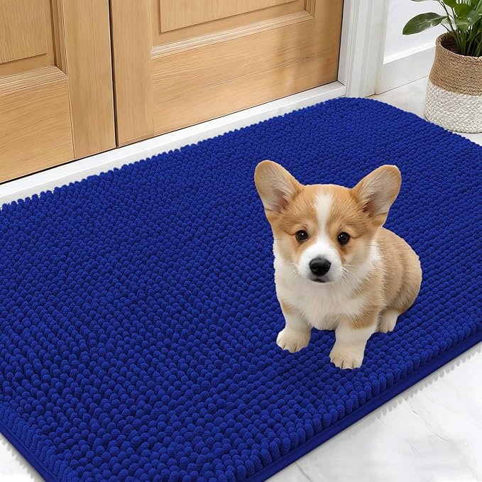OLANLY Dog Door Mat for Muddy Paws 30x17, Absorbs Moisture and Dirt, Absorbent by OLANLY