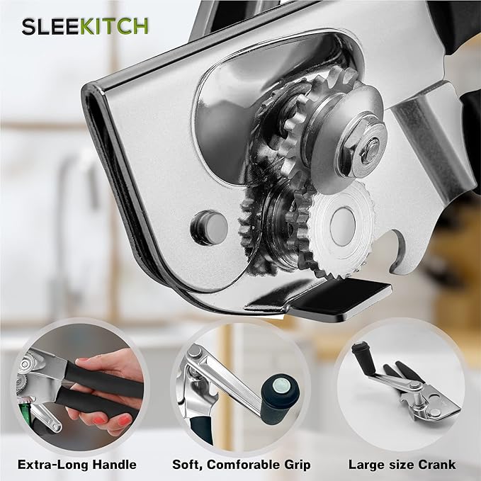 Commercial Can Opener Manual Heavy Duty, Hand Crank Can Opener, Large Handheld - Image 6