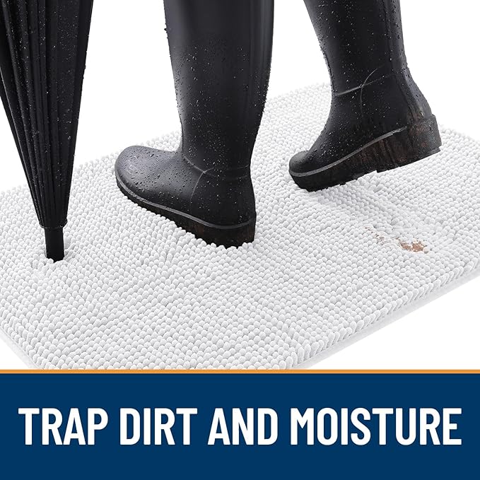 OLANLY Dog Door Mat for Muddy Paws 47x32, Absorbs Moisture and Dirt, Absorbent - Image 2