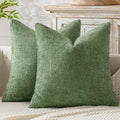 MIULEE Pack of 2 Couch Throw Pillow Covers 20x20 Inch Sage Green Modern Boho by MIULEE