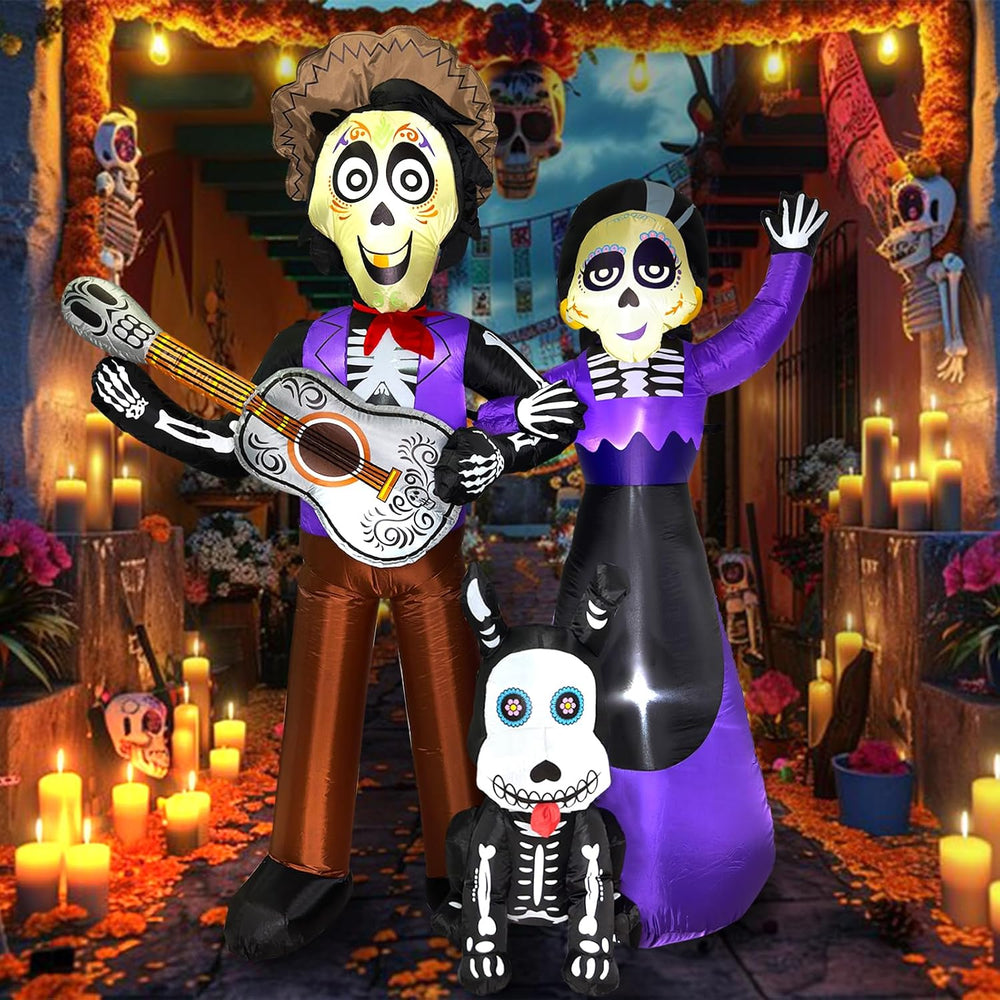 6 FT Halloween Inflatables Decoration, Blow Up Yard Decorations, Day of The D...