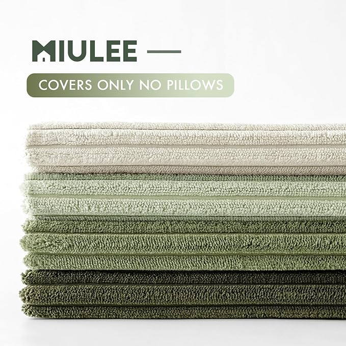 MIULEE Boho Farmhouse Throw Pillow Covers 20x20 Inch Set of 4 Mordern Neutral - Image 3