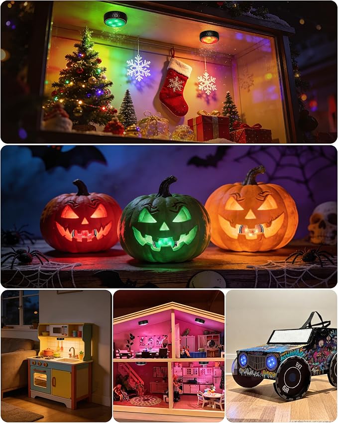 Puck Lights, Battery Operated Wireless LED Under Cabinet Lighting - Image 7