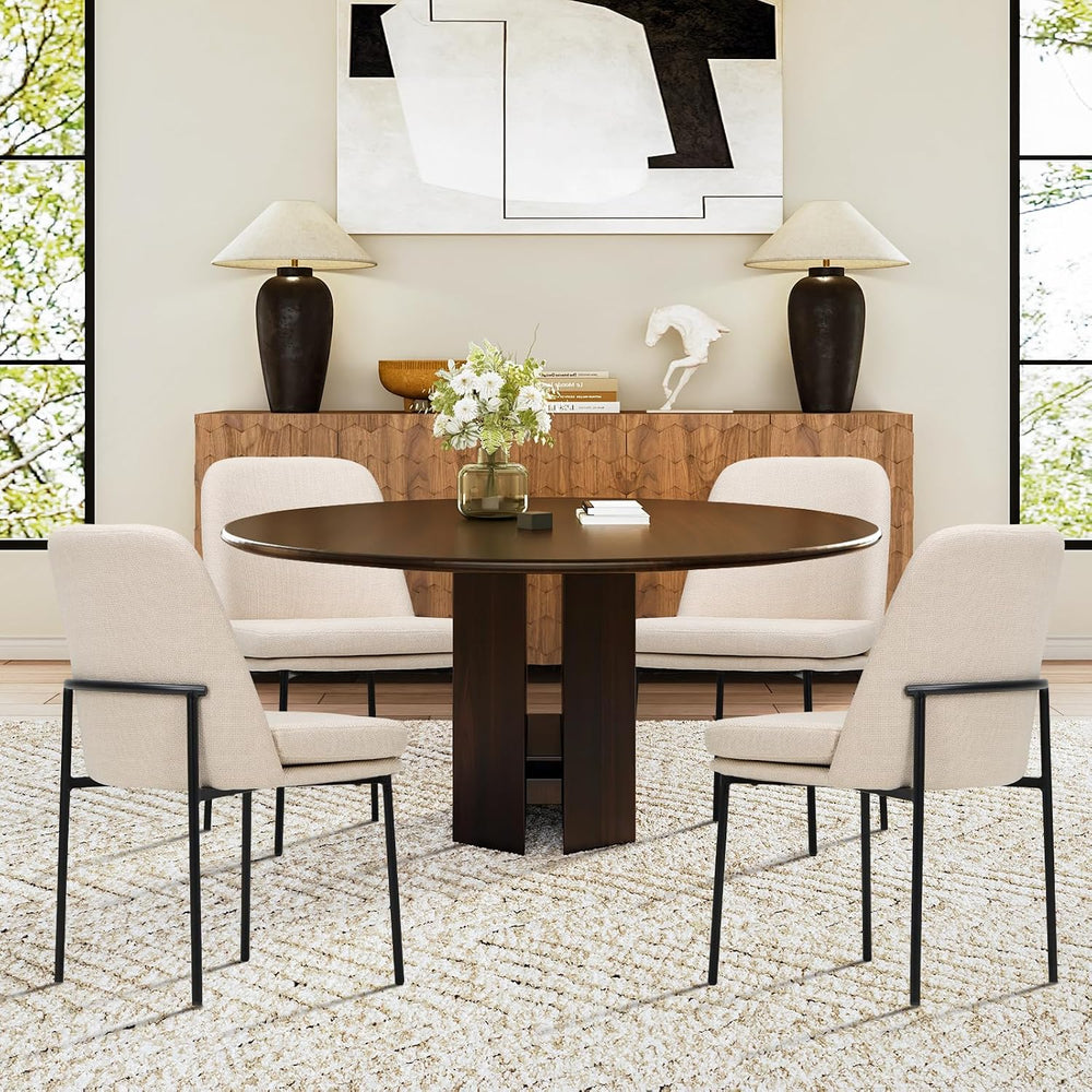 COLAMY Modern Dining Chairs Set of 4, Upholstered Dining Room Chairs Dinner C...