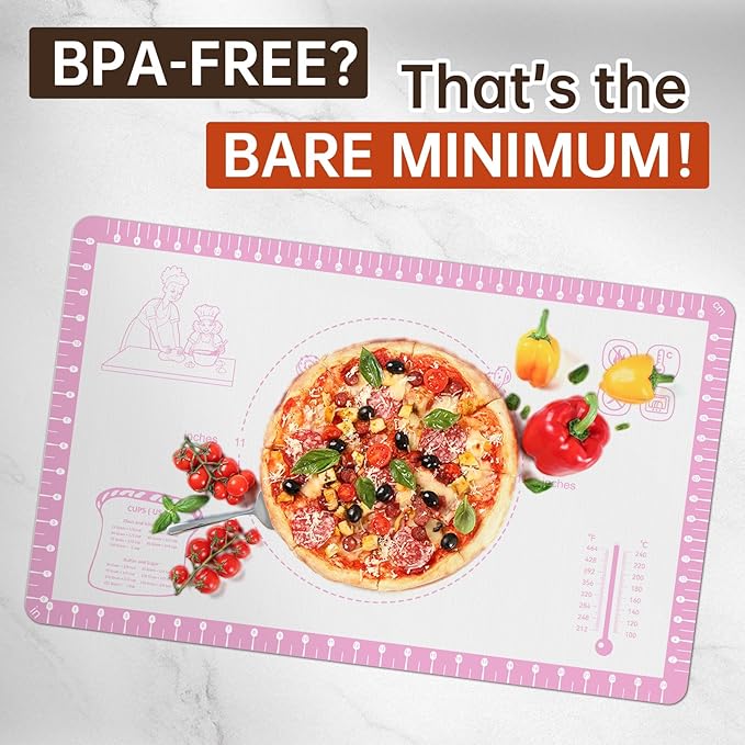 Silicone Baking Mat with 10 Recipes, Non Stick Silicone Mat - Image 6