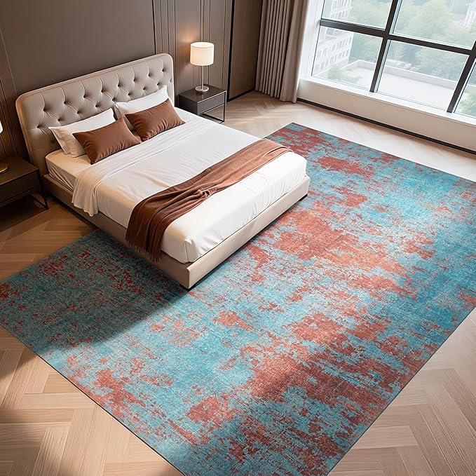 Washable Rugs 8x10 Area Rugs for Living Room-Modern Abstract Rugs for Bedroom - Image 8