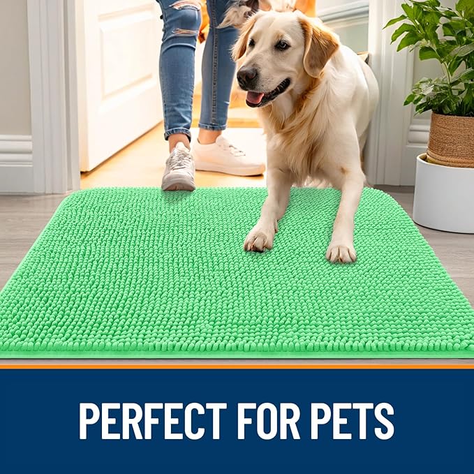 OLANLY Dog Door Mat for Muddy Paws 30x20, Absorbs Moisture and Dirt, Absorbent - Image 6