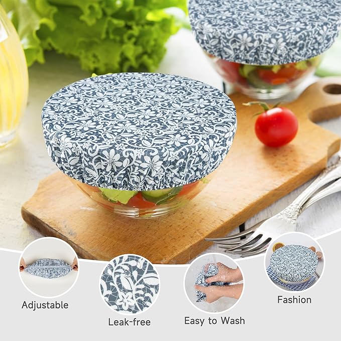 wegreeco Elastic Reusable Bowl Covers - Image 2