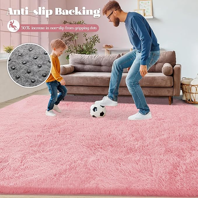 6x9 Area Rug for Living Room: Fluffy Shag Soft Washable Rugs Large Fuzzy Plush - Image 7
