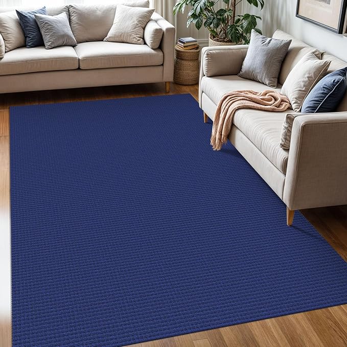 KOZYFLY Washable Area Rug 5x7 ft Rubber Backed Non Slip Rugs by KOZYFLY