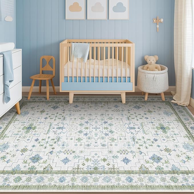 Hazo Haus Oushak Area Rug for Bedroom 5x7 - Image 3