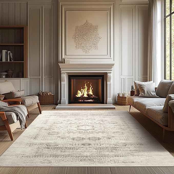 Washable Rugs 8x10 Area Rugs for Living Room, Dining Room- Modern Abstract - Image 8