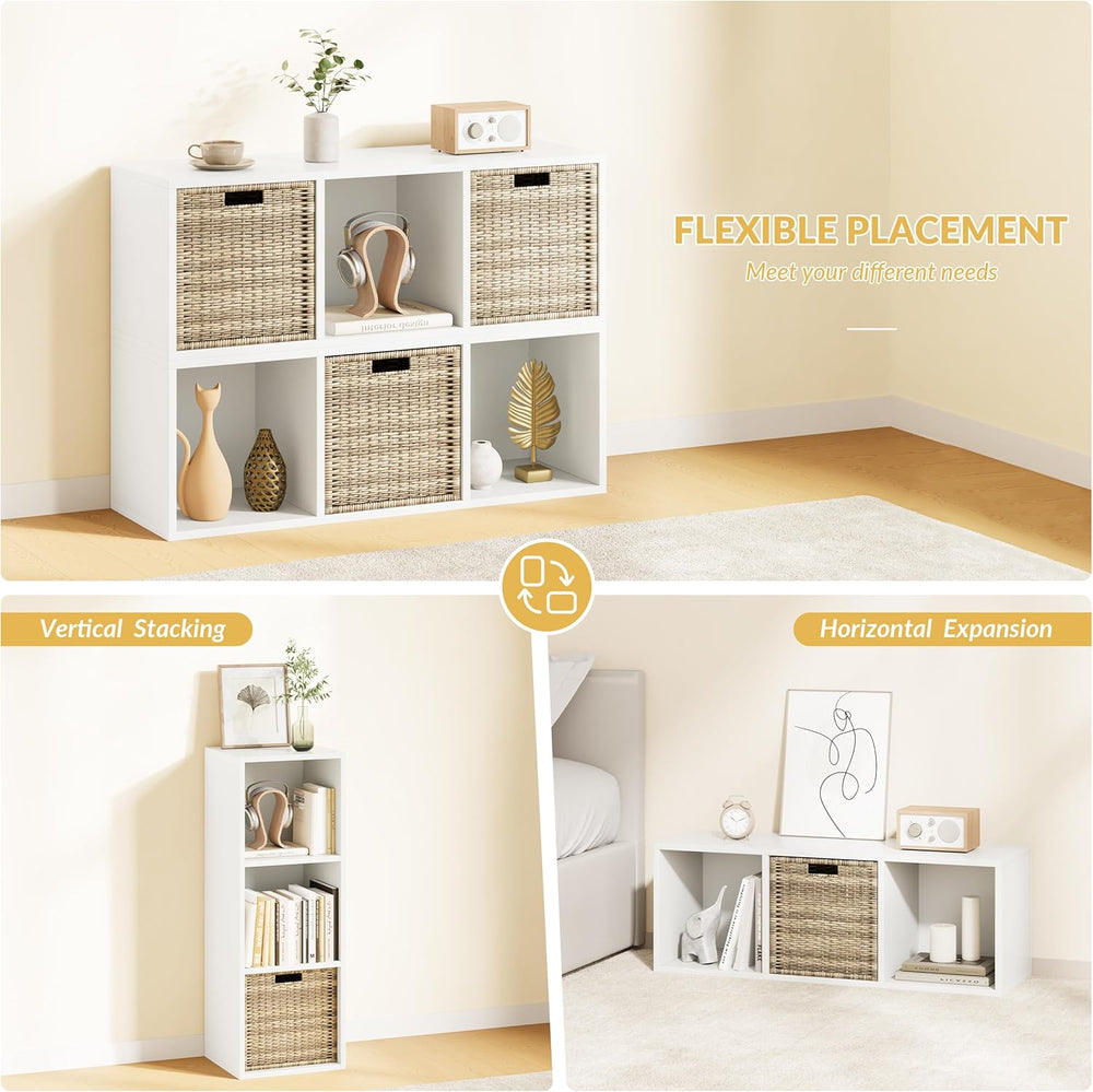 IOTXY DIY Modular Cube Bookcase - CubeXY Customizable Stackable Expandable Ba...