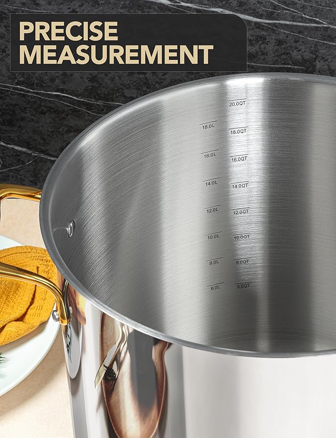 MICHELANGELO Stainless Steel Stock Pot - Image 6
