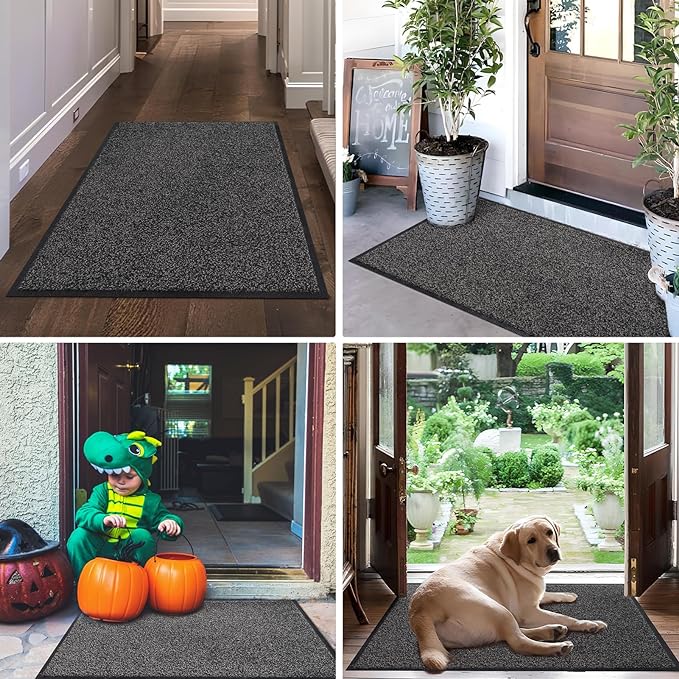 Mibao Front Door Mat, Dirt Trapper Welcome Mat - Image 8