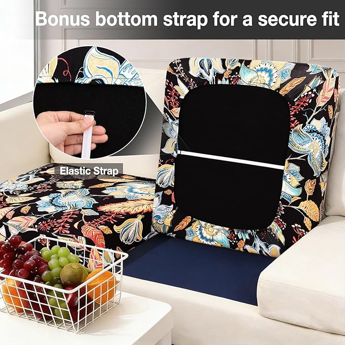 hyha 8Pcs Patio Cushion Covers, Stretch Outdoor Couch Cushion Covers Replacement - Image 4