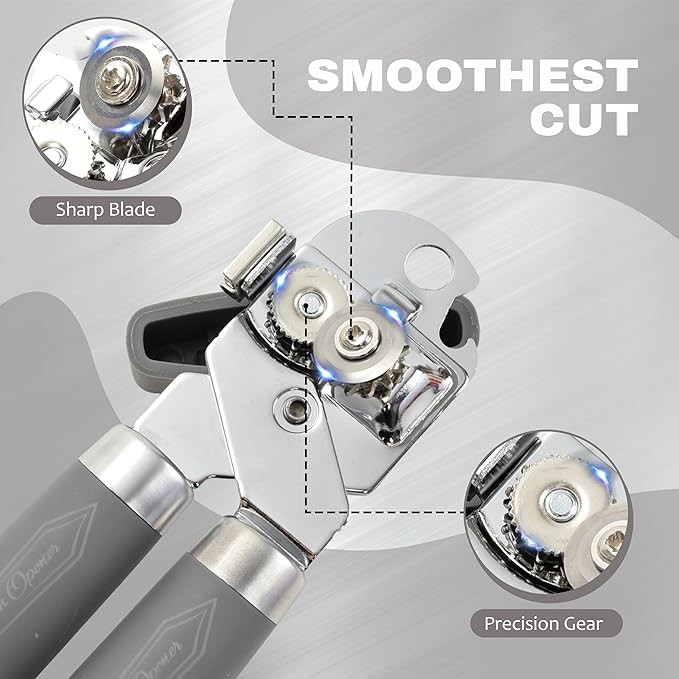 Manual Can Opener with Magnet, Heavy Duty Hand Can and Bottle Opener with - Image 3