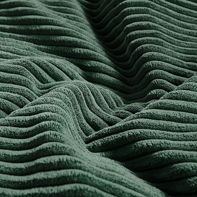 Fancy Homi Set of 2 Dark Green Lumbar Decorative Throw Pillow Covers 14x22 Inch - Image 5