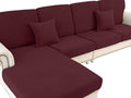 Couch Cushion Chaise Lounge Cover Washable Separate Seat Chaise Couch Cover by LA+MEACK