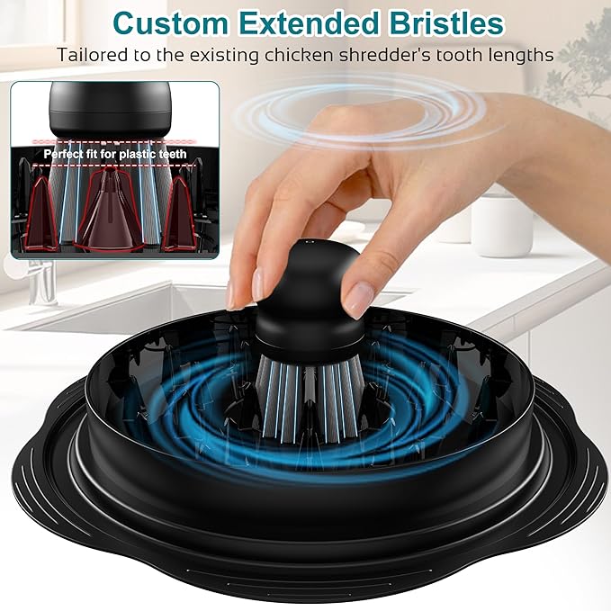 Mini Dish Brush for Cleaning Chicken Shredder, Palm Brush Dish Scrubber - Image 3