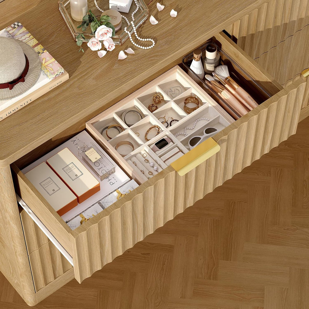 TEENFON 56.3'' Dresser for Bedroom with 6 Drawers, Dressers & Che...