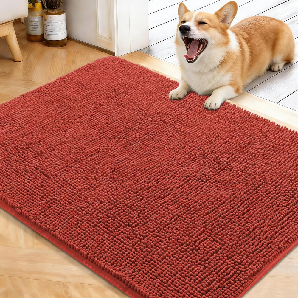 OLANLY Dog Door Mat for Muddy Paws 40x32, Absorbs Moisture and Dirt, Absorbent