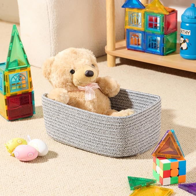 MiniArk Small Storage Baskets for Organizing | Closet Organizer Bins | Shelf - Image 4