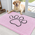 OLANLY Dog Door Mat for Muddy Paws 36x24, Paw Print Design, Absorbs Moisture by OLANLY