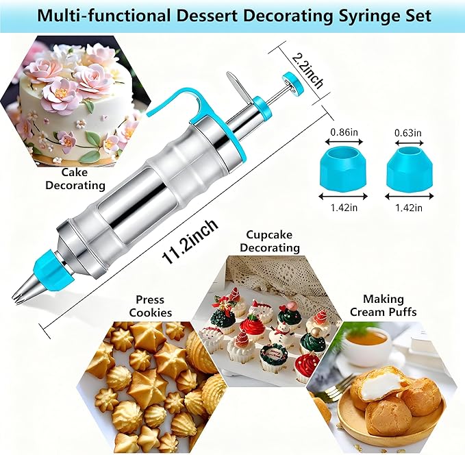 Gawren-H&E 208 PCS Cake Decorating Kit, Baking Supplies