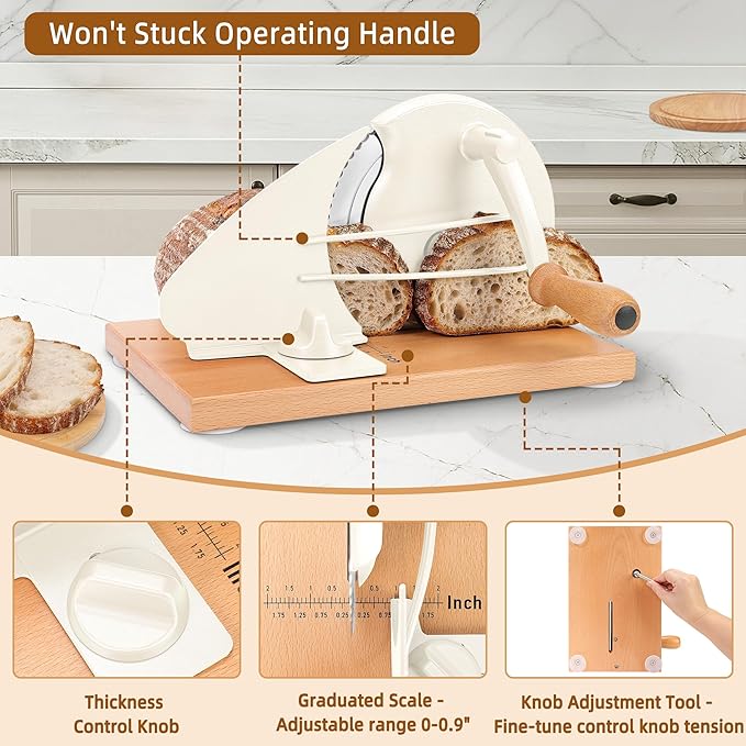 CAWIU Upgraded Manual Bread Slicer