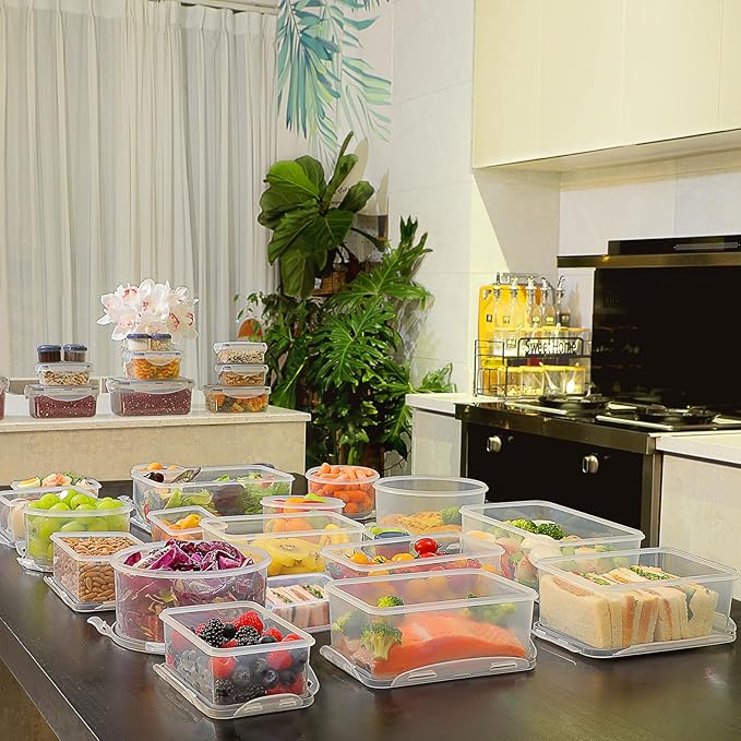 KITHELP 60-Piece Large Food Storage Containers Set - Image 7