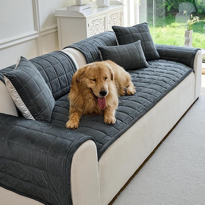 Couch Covers for Dogs Washable, Non Slip Couch Covers for Loveseat Sofa Pet - Image 2