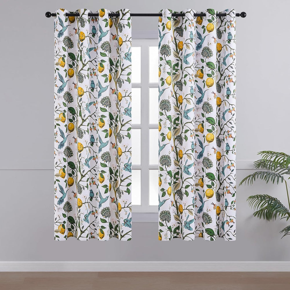 Topfinel 54 Inches Long Short White Blackout Curtains for Cafe Kitchen, Gromm...