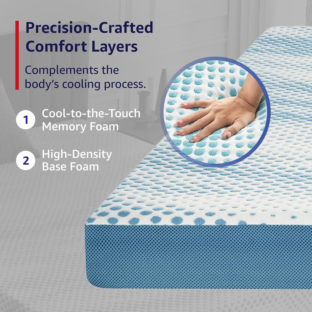 Memory Foam Sofa Bed Mattress, 4.5-Inch – Cool Cloud Queen Size Replacement f...