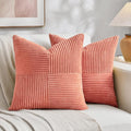 Fancy Homi 2 Packs Coral Decorative Throw Pillow Covers 16x16 Inch by Fancy+Homi