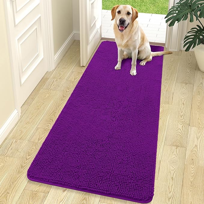 OLANLY Dog Door Mat for Muddy Paws 70x24, Absorbs Moisture and Dirt, Absorbent by OLANLY
