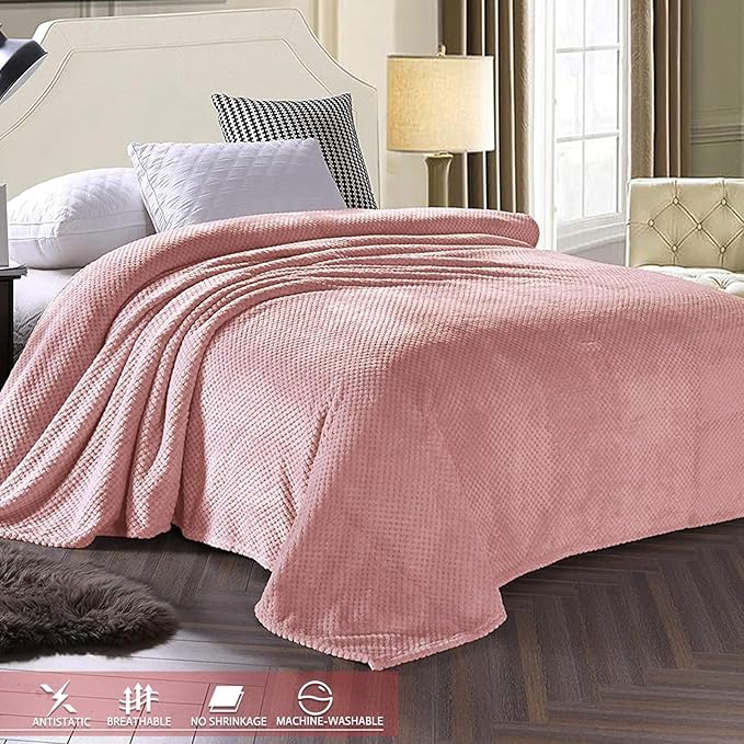 Exclusivo Mezcla Fleece Bed Blanket King Size, Super Soft and Warm Blankets - Image 3