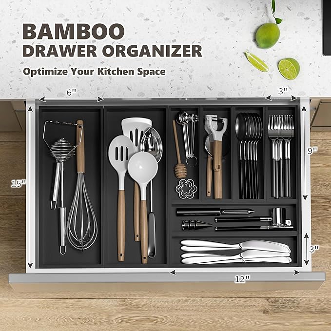 Kitchen Drawer Organizer Bins, for Junk Drawer - Image 3