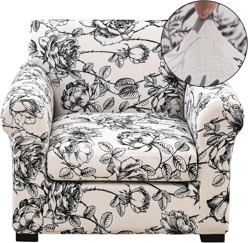 FUANGUI 2 Piece Chair Covers Armchair Arm Covers Chair Couch Covers