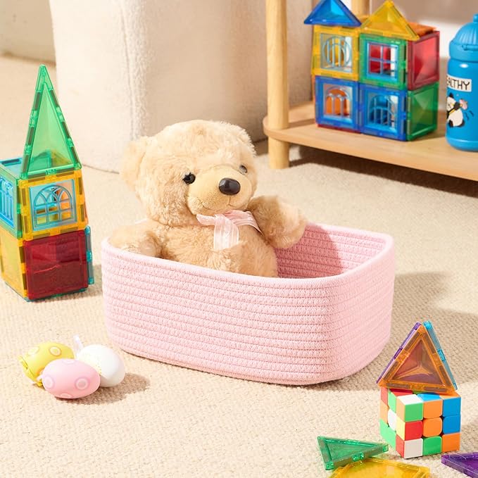 MiniArk Small Storage Baskets for Organizing | Closet Organizer Bins | Shelf - Image 4