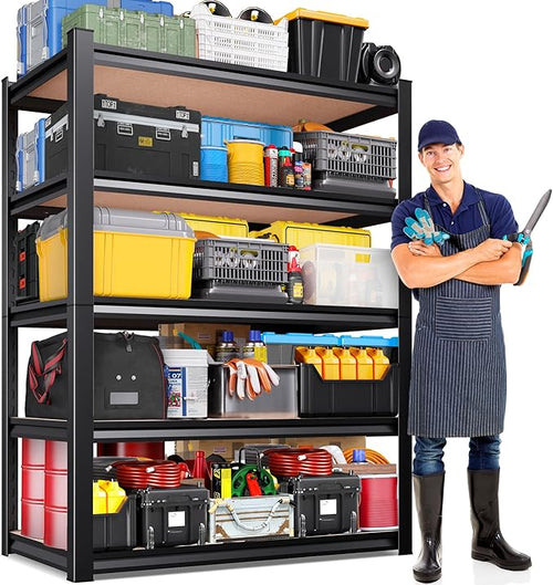 71"H-35"W-15.7"D Garage Shelving-2050LBS 5 Tier Storage Shelves, Adjustable by Unknown