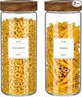 CONNOO 2-Pack 50oz Glass Storage Containers by CONNOO