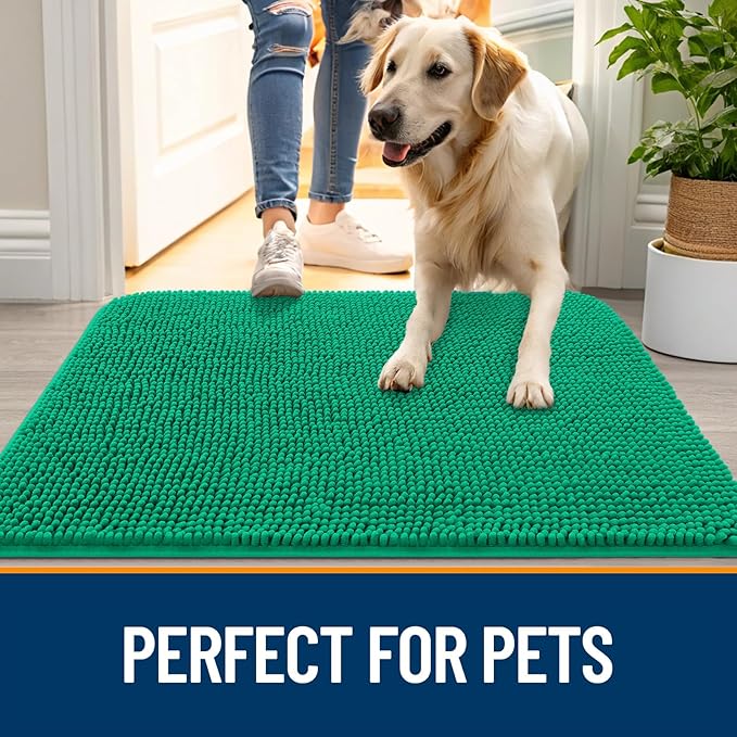 OLANLY Dog Door Mat for Muddy Paws 36x24, Absorbs Moisture and Dirt, Absorbent - Image 6