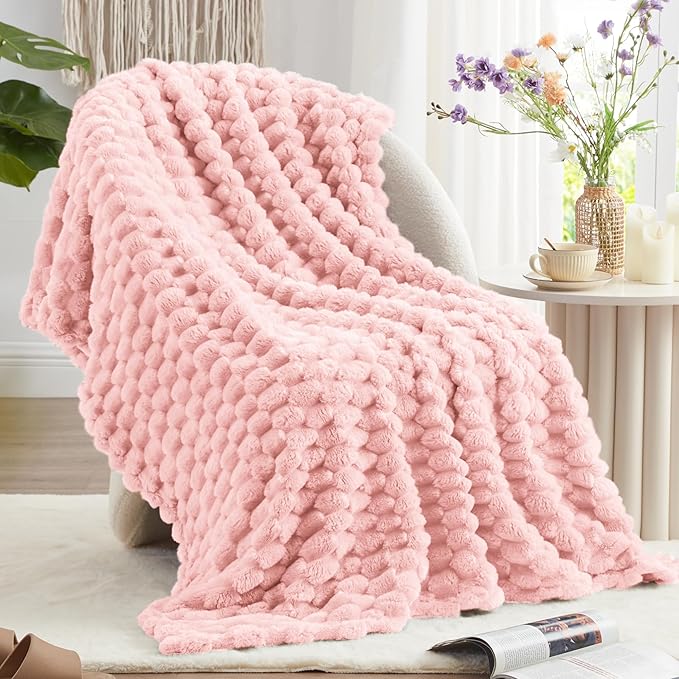 EXQ Home Fleece Throw Blanket for Couch or Bed by EXQHomeTexitleCoLtd