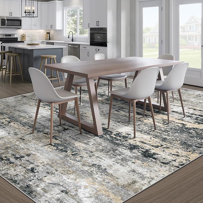 pmtsns Area Rugs 8x10 for Living Room: Washable Rug Modern Abstract Neutral - Image 7