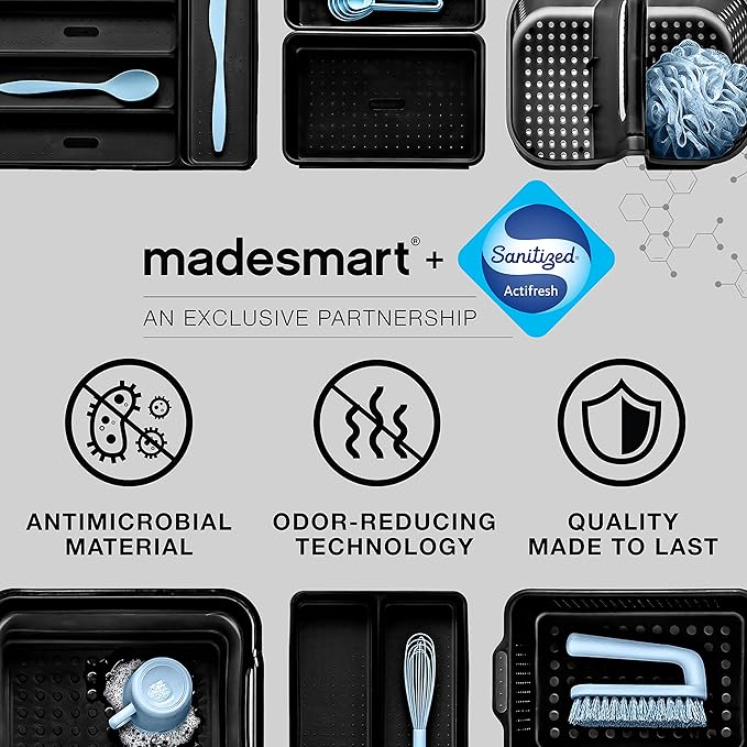 madesmart Premium Small 2 Tier Organizer, Under Cabinet Storage - Image 7