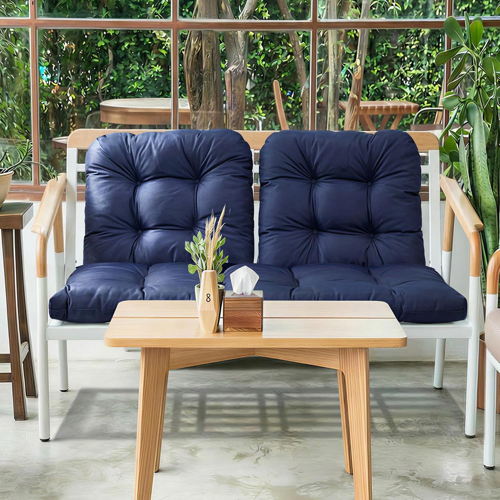 Wicker Chair Cushions of 3 Pieces, Waterproof Cushions for Patio Furniture, T...